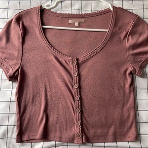 soft pink crop top